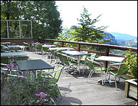 terrasse à la Grotte de Choranche
