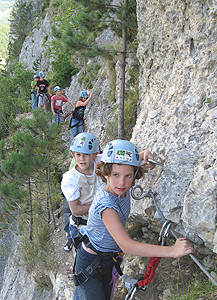 drome aventure scolaire via ferrata