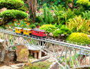 jardin ferroviaire miniature chatte
